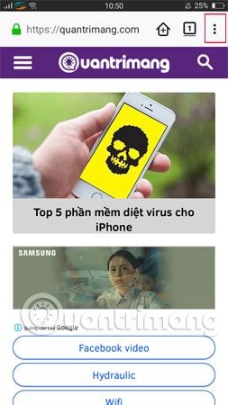 Guide to anonymous web on Android phones Picture 11