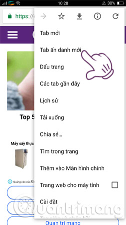 Guide to anonymous web on Android phones Picture 9