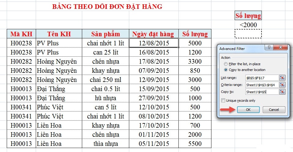 Guide to Automatic Filter and Filter detailed data in excel Picture 13