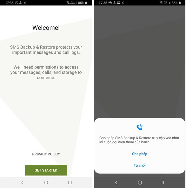 Guide to backup and restore messages, call logs on smartphones Picture 1