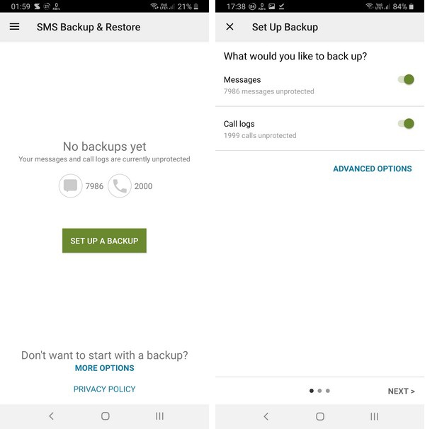 Guide to backup and restore messages, call logs on smartphones Picture 2