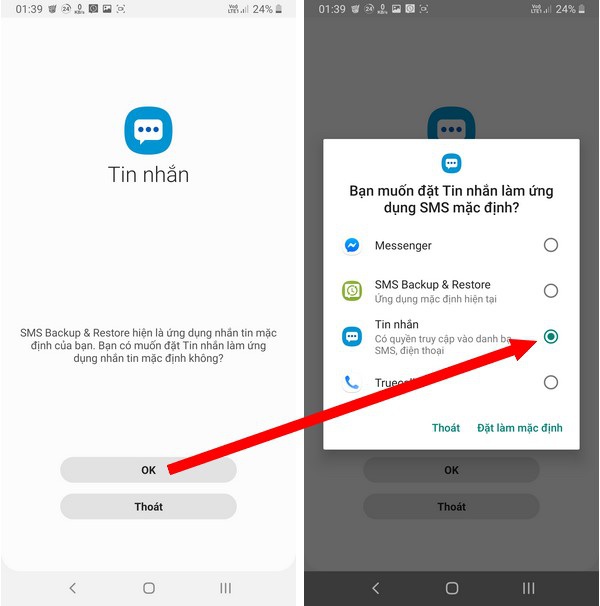 Guide to backup and restore messages, call logs on smartphones Picture 9