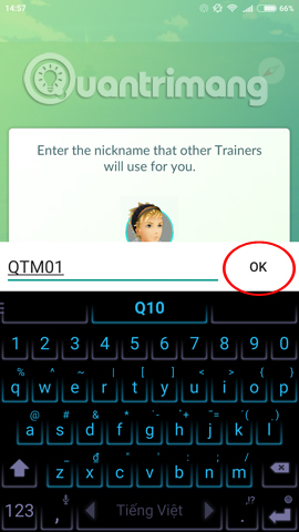 Guide to change nicknames and characters in Pokemon Go Picture 5