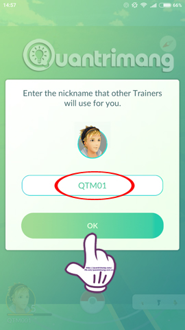 Guide to change nicknames and characters in Pokemon Go Picture 6