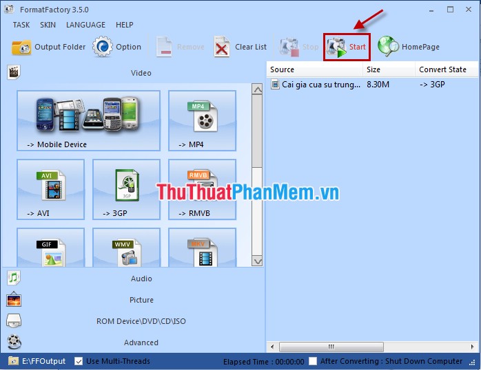 Guide to convert Video to 3GP Picture 11