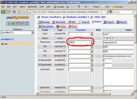 Guide to creating Virtual Hosting with PureFTPd and MySQL Picture 2