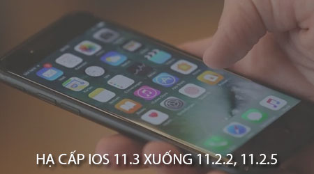Guide to downgrade iOS 11.3 to 11.2.2, 11.2.5 Picture 1