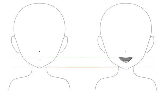 Mouth guide.  Lições de desenho, Desenhos boca, Boca anime