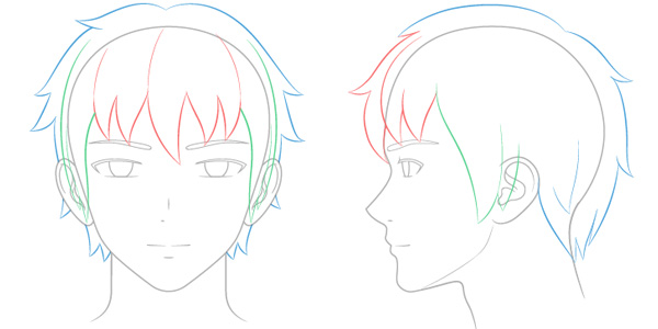 Picture 9 of Guide to drawing male heads and face characters