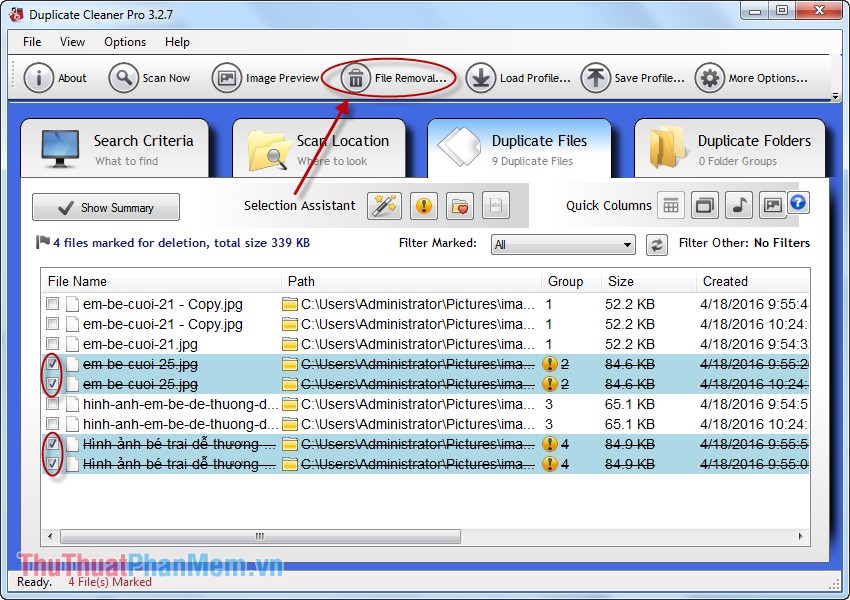 Guide to find and delete duplicate photos in your computer using the Duplicate Images Finder Picture 11