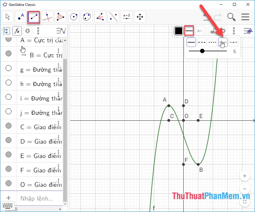 Guide to graphing geometries using Geogebra software Picture 11