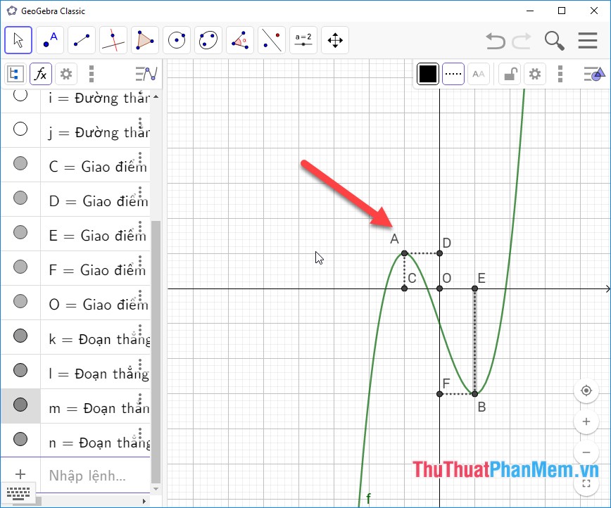 Guide to graphing geometries using Geogebra software Picture 12