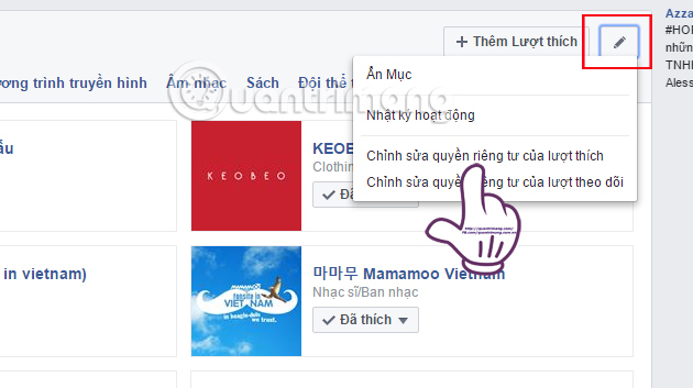 Guide to hide Facebook Fanpage like activity Picture 2