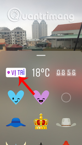 Guide to insert sticker check in position on Instagram Picture 5