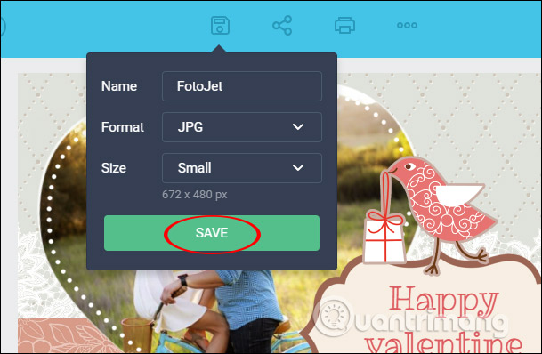 Guide to making Valentine cards on Fotojet Picture 14