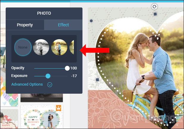 Guide to making Valentine cards on Fotojet Picture 8