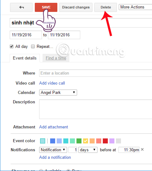 Guide to managing jobs with Google Calendar in Gmail Picture 10