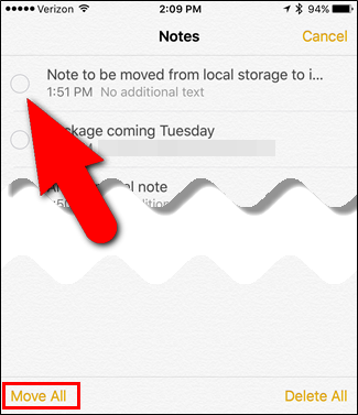 Guide to moving Note from OnMyiPhone to iCloud Picture 5