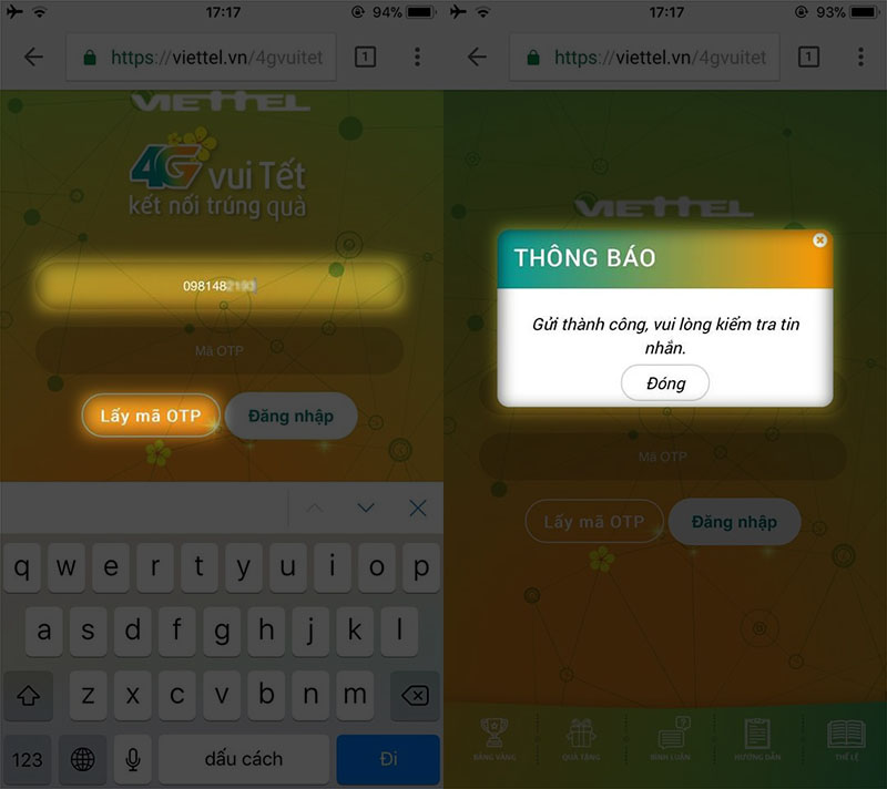 Guide to receive lucky money from Viettel Picture 5