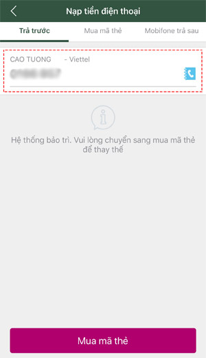 Guide to recharge your phone with MOMO wallet Picture 2