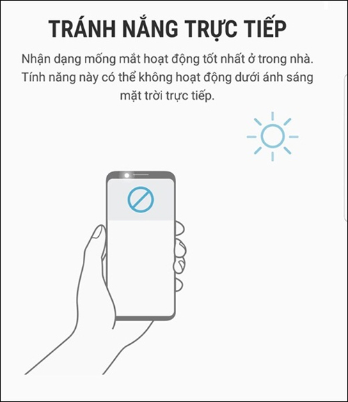 Guide to scanning iris effectively on Galaxy S8 Picture 4