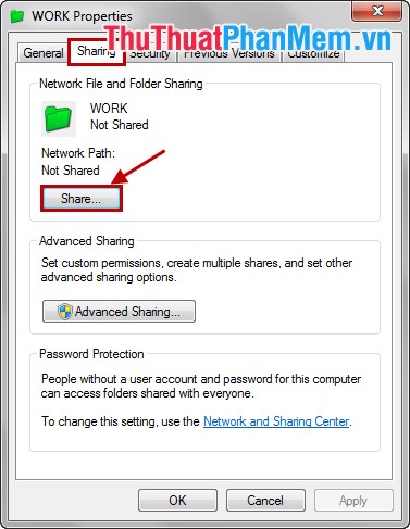 Guide to share drives and folders in Windows 7 to share data in LAN Picture 4