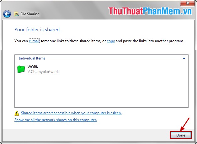 Guide to share drives and folders in Windows 7 to share data in LAN Picture 7