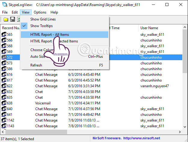 Guide to viewing message history on Skype Picture 10