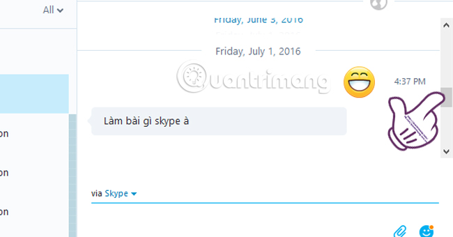 Guide to viewing message history on Skype Picture 3