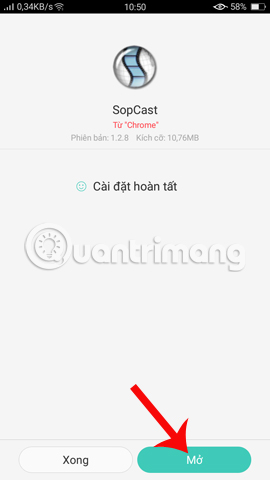 Guide to watching football on Sopcast Android Picture 6