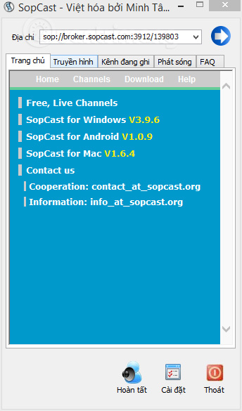 sopcast for mac