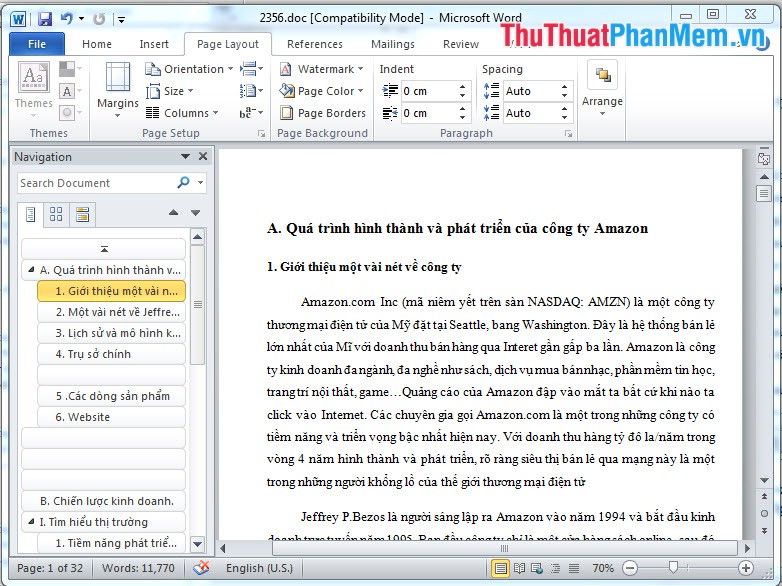 Guidelines alignment in Word Picture 6