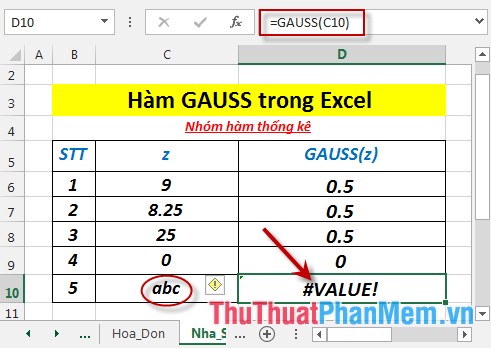 GUSSE function - The function returns the probability that an element of the population is normalized in Excel Picture 6