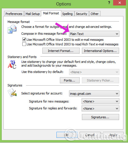 Handle Winmail.dat errors in Outlook in 4 ways Picture 9
