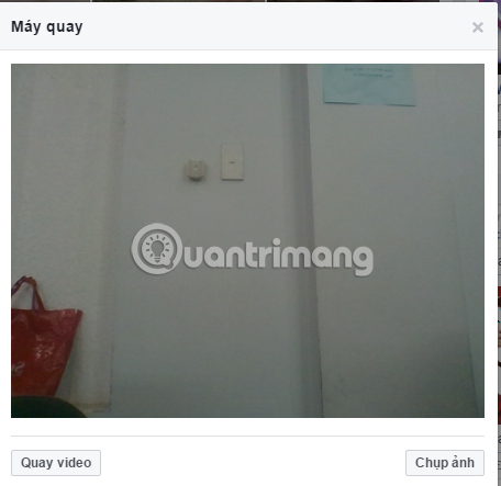Have you tried taking pictures, recording videos right away on Facebook in the web? Picture 4