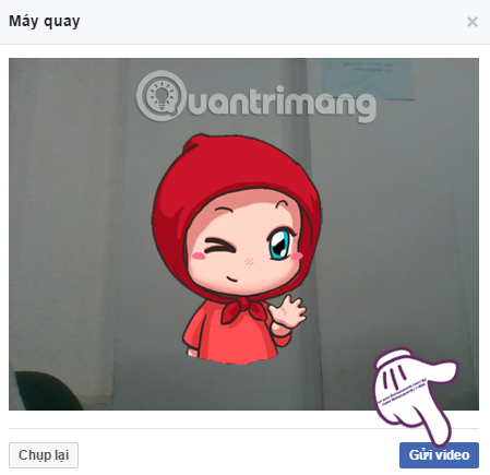 Have you tried taking pictures, recording videos right away on Facebook in the web? Picture 9