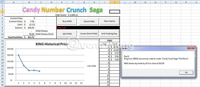 Have you tried these 6 exciting Excel games? Picture 3