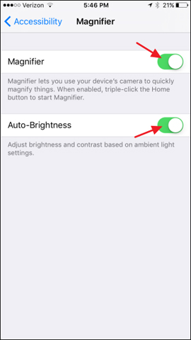 Have you tried using the magnifying glass feature on iOS 10? Picture 4