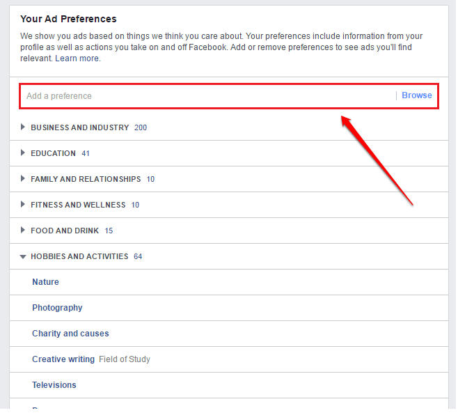 Here's how to choose the type of Facebook ad that shows up on your Facebook Picture 10
