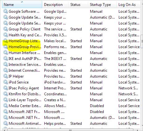 Hide and turn off the HomeGroup feature on Windows 7 Picture 6