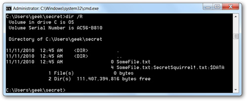 Hide data in a 'secret' text file Picture 10
