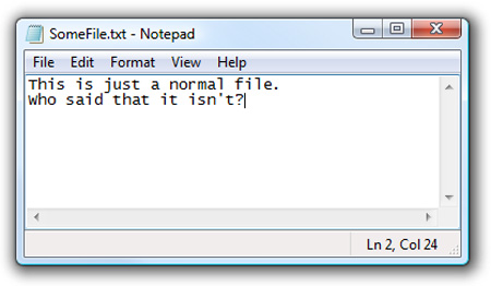 Hide data in a 'secret' text file Picture 6