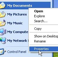 Hide data into a safe location - Part 1: Windows XP Picture 1