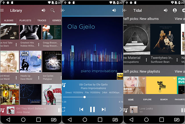 Hi-res music applications on the phone Picture 5