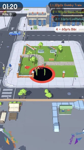 Hole.io, the death-death game that eats the addictive world, invites download and experience Picture 1