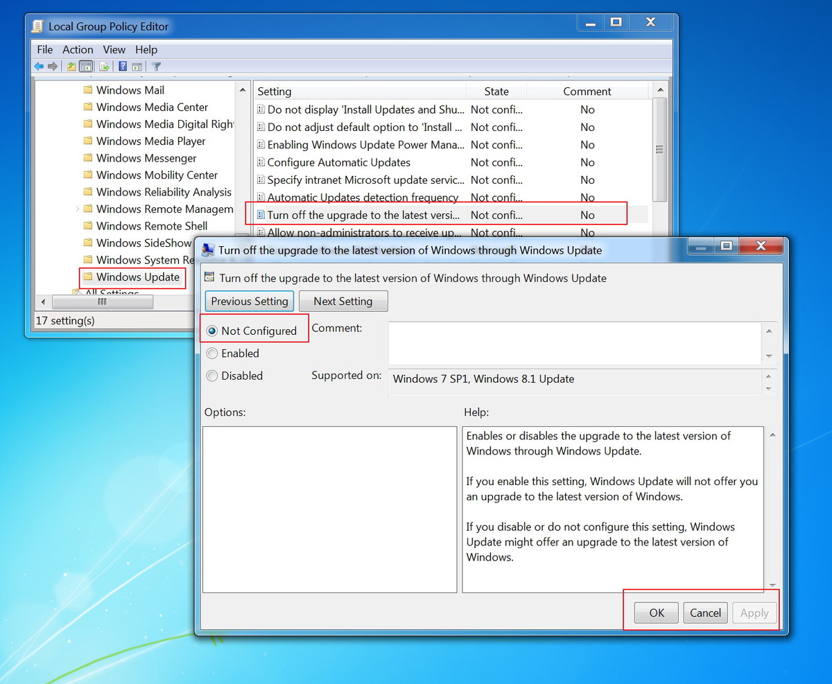 How does Windows 7, 8 not automatically upgrade to Windows 10? Picture 11