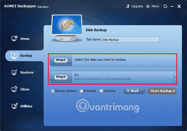 How ghost hard drive Win 7 easy and safe with AOMEI Backupper Picture 2