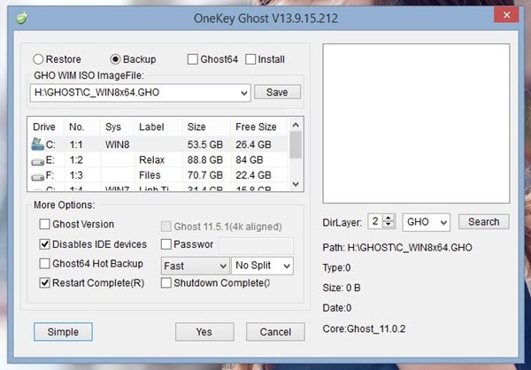 Download Onekey Ghost 64 Bit