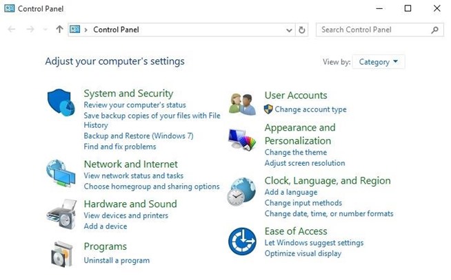 How is Control Panel and Settings menu on Windows 10 different? Picture 2