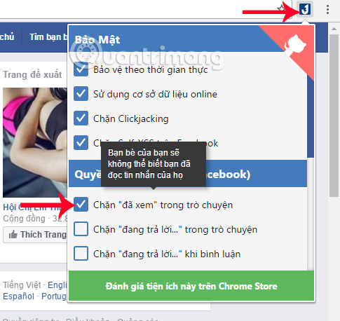 How many ways to turn off notifications Watched Facebook Messenger messages? Picture 10